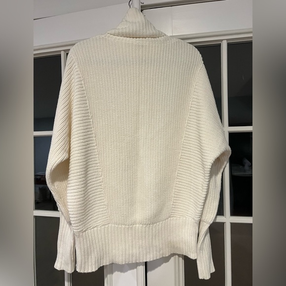 SEND OFFERS Free People Cocoa Turtleneck Oversized Ivory Sweater Tunic Dress - Picture 6 of 6